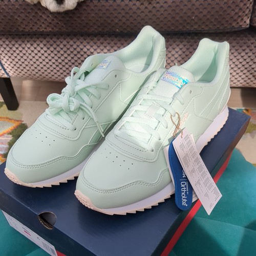 Damas Reebok Royal Glide Ripple Trainer UK8 Verde Como Nuevo En Caja