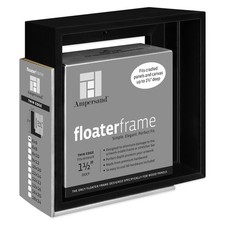Ampersand Floaterframe Readymade Frame for Flat and 1 1/2" Deep Wood Panel an...