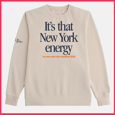 SALE 30% - 2025 NYC New York City Marathon French Terry Sweatshirt Reprint