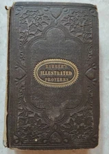 1857 Hand Book of Illustrated Proverbs by John W. Barber 168 Years Old Amazing