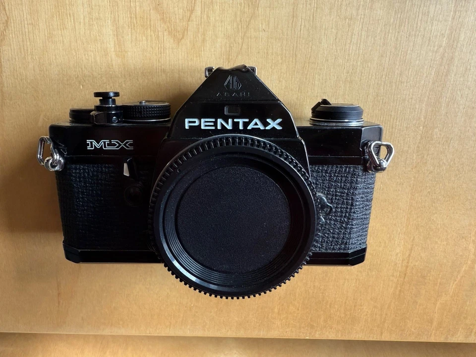 Pentax MX 35mm SLR Analogkamera Schwarz Top Zustand - Bild 2 von 4