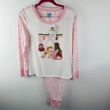 Jane And Bleecker Holiday Cozy Pink White Pajama Pants Set Size S NWT