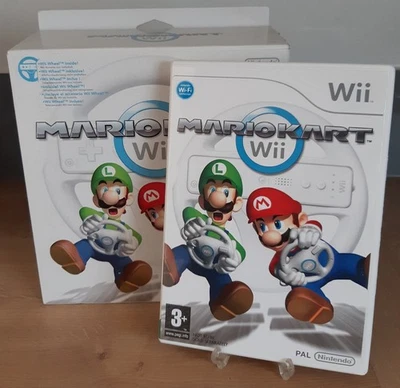 Nintendo Wii Mario Kart Big Box With Game And Wheel PAL - Image 1 of 4
