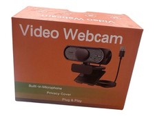 HD 1080P Webcam USB, Built-in Microphone, Privacy Cover, Auto-Focus