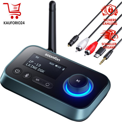 Bluetooth 5.0 Sender Empfänger 3-in-1 SOOMFON Audio Adapter