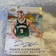 Panini Court Kings Heir Apparent Autograph Donte DiVincenzo #HA-DDV /199 Bucks