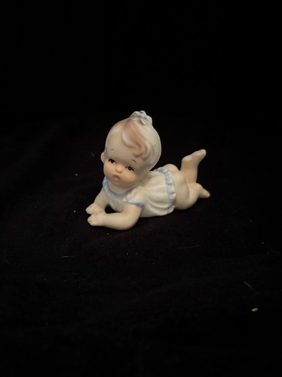 Vintage Baby Figurine In Antique Ceramic & Porcelain Figurines for