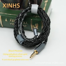 4 Core Graphene Palladium Silver Gold Plated HiFi Upgrade Cable 2.5/3 5/4.4 MMCX