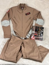 Ghostbusters Venkman Youth Sz L Costume Tan Jumpsuit With Inflatable Proton Pack