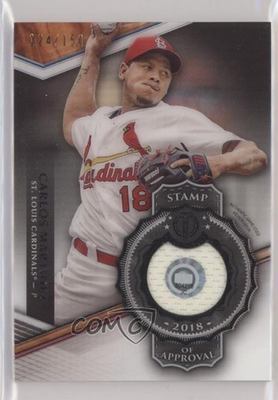 #ad 2018 Topps Tribute Stamp of Approval Relics 124 150 Carlos Martinez #SOA CM 0t2 $15.18