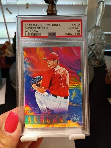 2018 SHOHEI OHTANI PANINI DIAMOND KINGS AURORA RC #A 10 PSA 10 GEM MINT