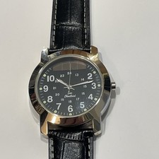 Eric Chevillard Herrenuhr Solar,Quartz Armbanduhr Lederarmband Batterie Neu A09