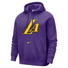 Nike Los Angeles Lakers Club City Edition Fleece Pullover Hoodie Sweatshirt $70