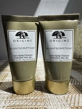 2*Origins Plantscription Anti-Aging Face Cleanser Travel Size 1 oz. 30ml Each
