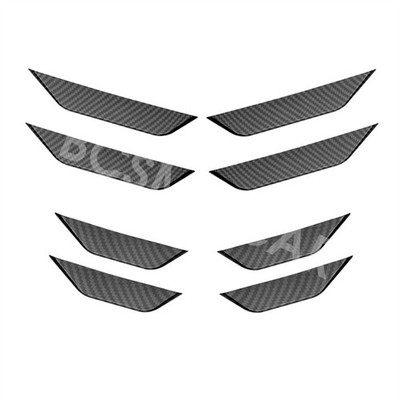 8PCS Front Rear Bumper Lips Diffuser Spoiler Splitter Wing Protection For Car