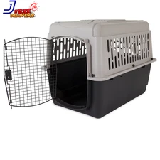 Pet Kennel Medium 36" Dog Crate, Plastic Travel Pet Carrier for Pets 50-70 Lb, G