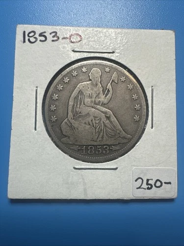 1853-O Seated Liberty Half Dollar Silver New Orleans Arrows💥US Type Coin💥S-353