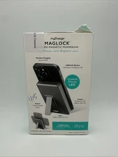 myCharge Maglock 6k 6000mAh/18W Wireless Charger + USB-C Port Power Bank Stand