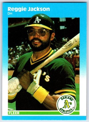 1987 Fleer Update #U-49 - Reggie Jackson Oakland A's (NM) *HGCARDS*