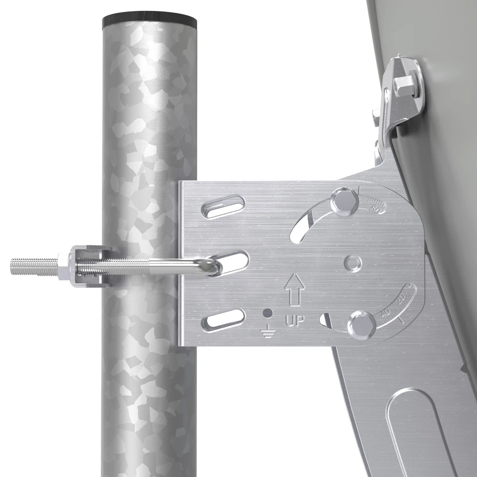 DUR-line MDA 80 Hellgrau/Anthrazit/Rot - Aluminium Satellitenschüssel - Bild 4 von 4