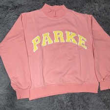 Parke Women s Varsity Mockneck Sweatshirt Conch Peel in S/M