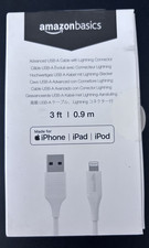 1x Amazon Basics USB-A to Lightning Cable Cord for iPhone iPad,3ft,MFi-Certified