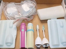 philips Sonicare E-Series Toothbrush Lot 2x Chargers Handles Heads and 3 Cases