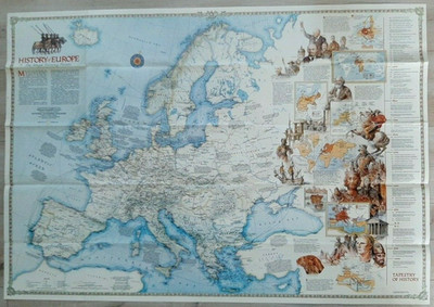 National Geographic Map of the History of Europe. (Dec, 1983).
