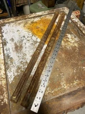 NICE Antique Vintage Safe Cast Iron Fluted Exterior Decorative Trim Hall's