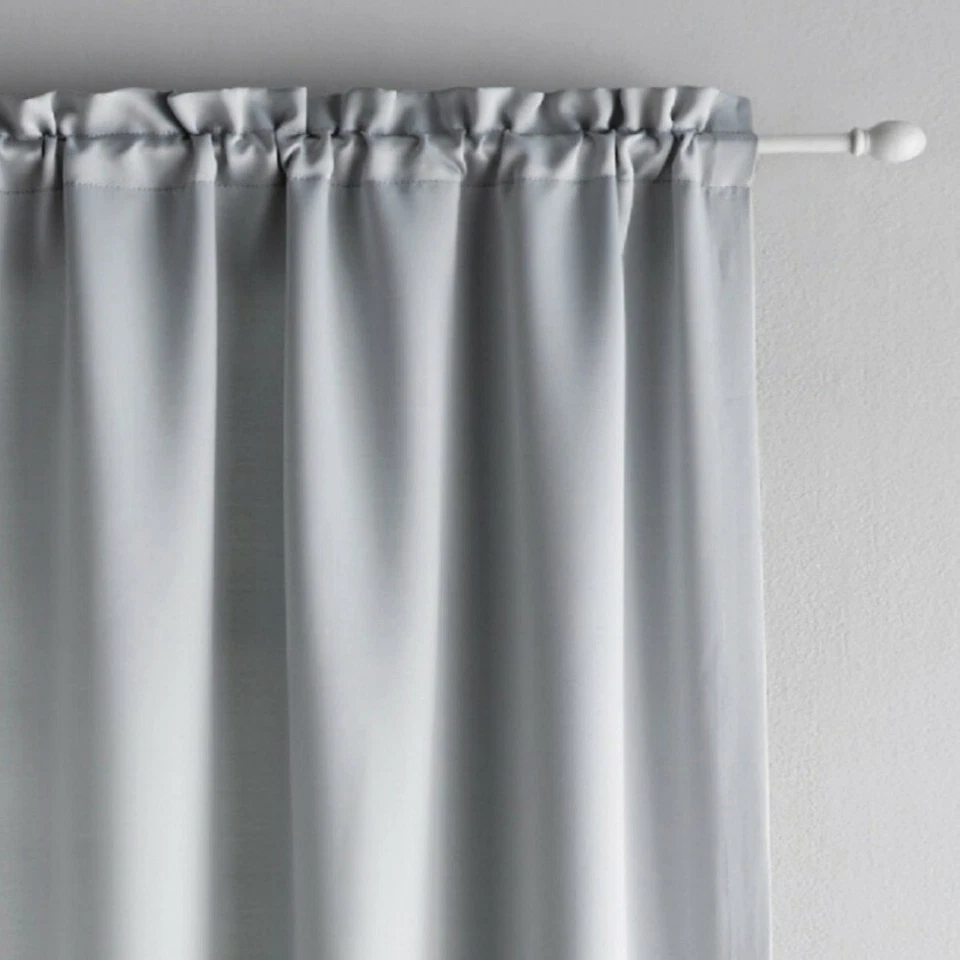 Eclipse Solid Thermapanel Room Darkening 2 Rod Pocket Panel. Grey 54x63in.    L8 - Image 2 of 3