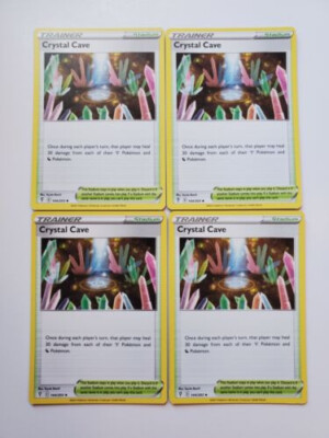 Pokemon TCG - x4 CRYSTAL CAVE  144/203 Evolving Skies Playset NM/M