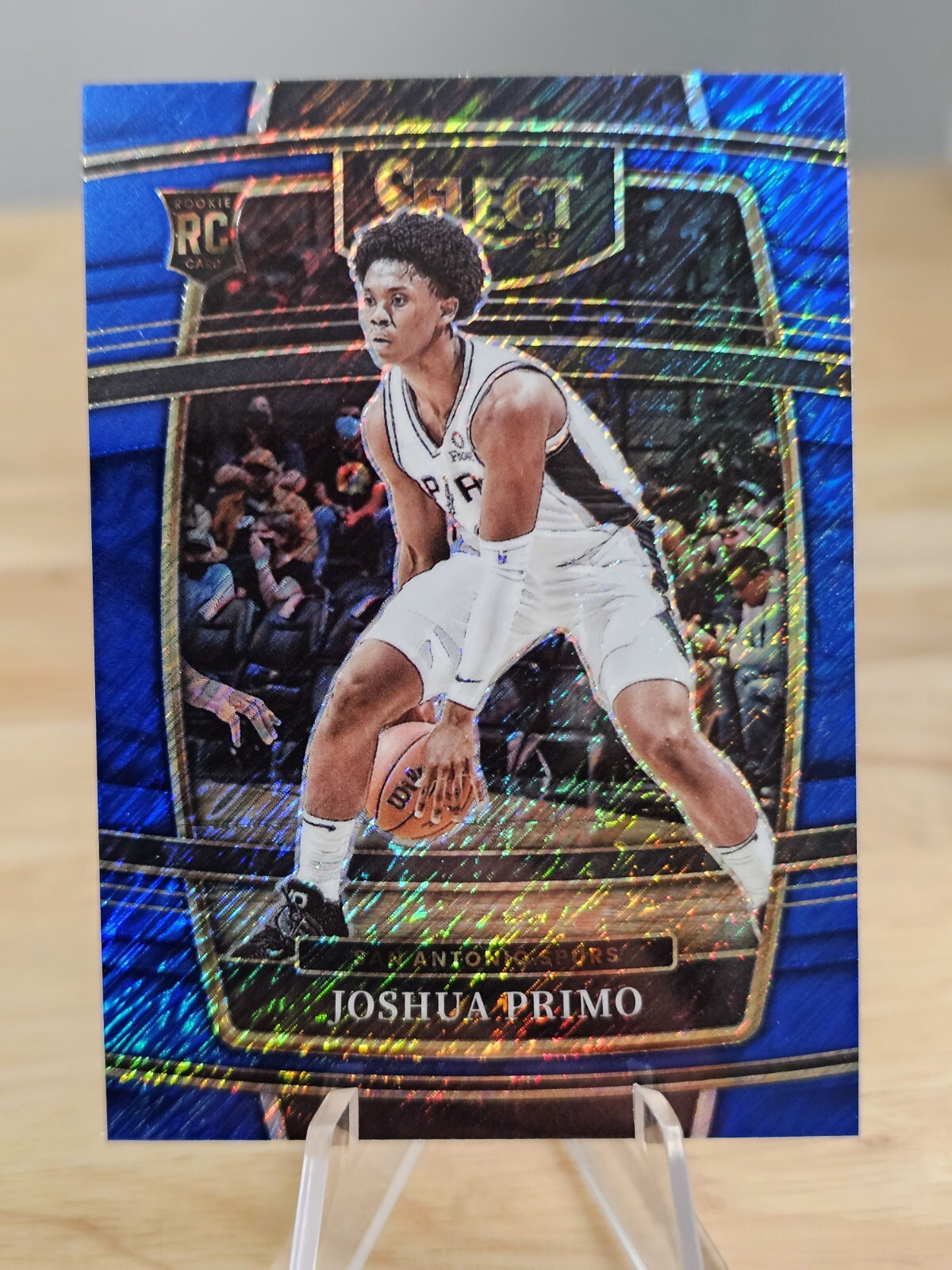 Joshua Primo 2021-22 Select Blue Prizm RC #68 Spurs