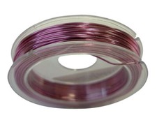 Fil aluminium ultra fin  0,6 mm 10 m Rose