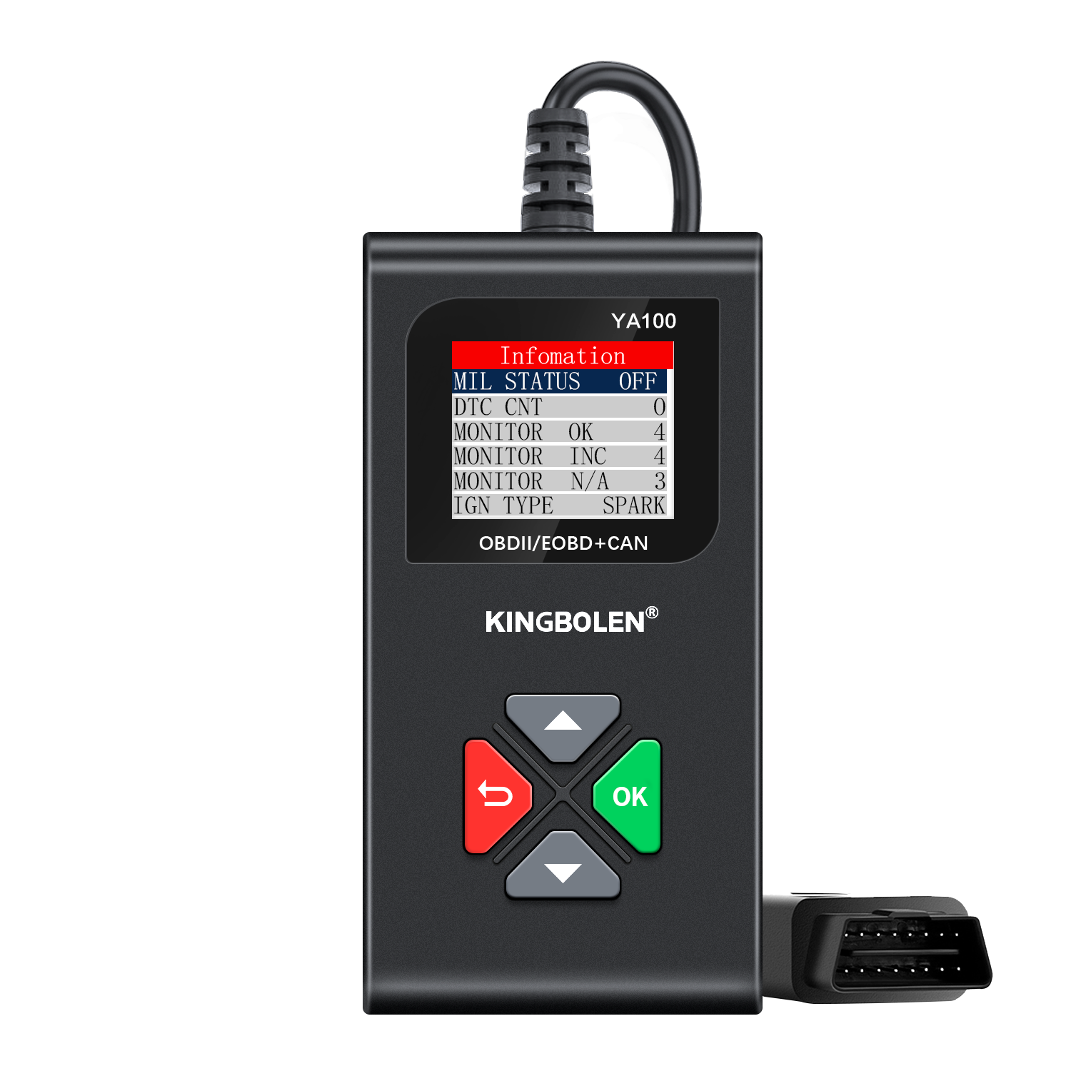 Automotive Car OBD2 Scanner OBDII Code Reader Check Engine Fault Diagnostic Tool-image