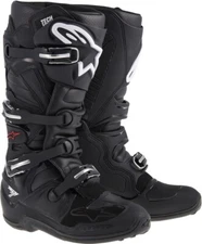 Alpinestars Tech 7 MX Motocross Offroad MX ATV Dirt Bike Boots 10 Black