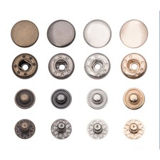 50Sets 655/633/831 Brass Snap Buttons Press Stud Rivet Fastener Metal Accessory