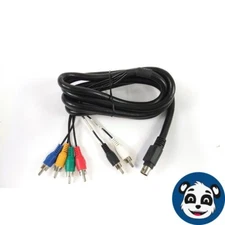 S-Video to RGB Component Video with Audio Male RCA Cord 6ft H25 10-Pin