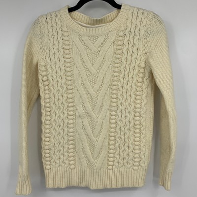 cream cable knit sweater womens