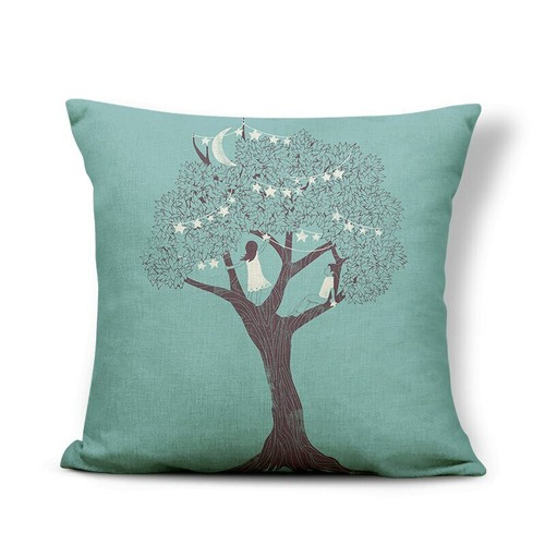 Abstract Cushion Cover Pillow Case Bat People Octopus Dinosaur Deer Cover Rocket - Picture 26 of 37