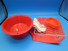 Rubbermaid child doll toy dish washing set Vintage