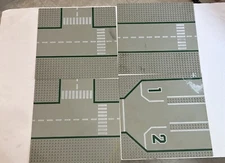 Lego Vintage Town Airport City Roads Runway Pattern Base Plate 32 x 32 Lot of 4