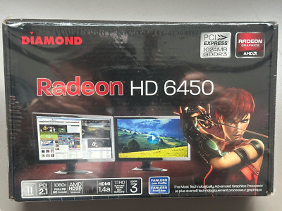 Diamond AMD Radeon HD 6450 (6450PE31G) 1GB GDDR3 HDMI PCI Video Card