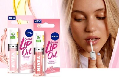 NIVEA Pflegendes Lippenöl für langanhaltende Feuchtigkeit - Rosé / Clear Glow Glossy Balm