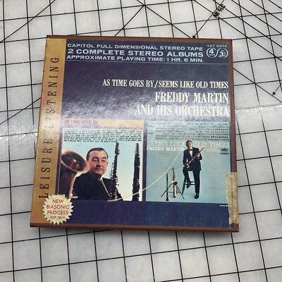 Freddy Martin - As Time Goes By / Seems Like Old Times Reel Tape 3 ¾ ips 4trk