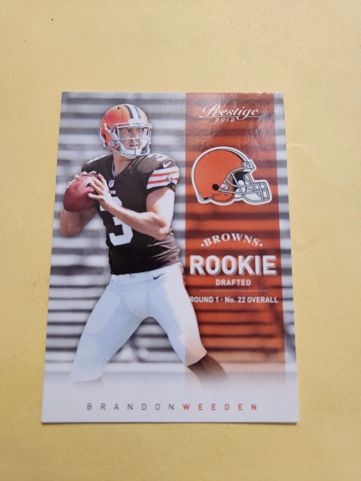 Brandon Weeden trading card