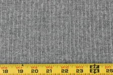 17" Long x 60" Wide, Gray Pin-Striped Light-to-Mid-Weight Wool, P9492
