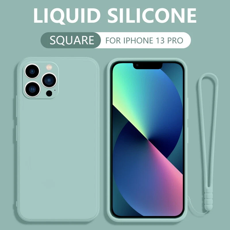 For iPhone 16 15 14 13 12 11 Pro Max Liquid Silicone Lanyard Phone Case Cover - Image 3 of 4