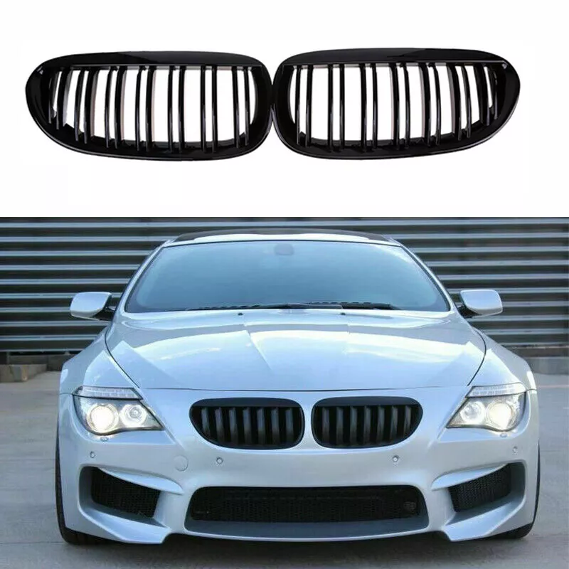 Gloss Black For BMW E63 E64 650i 645ci M6 04 10 Front Bumper