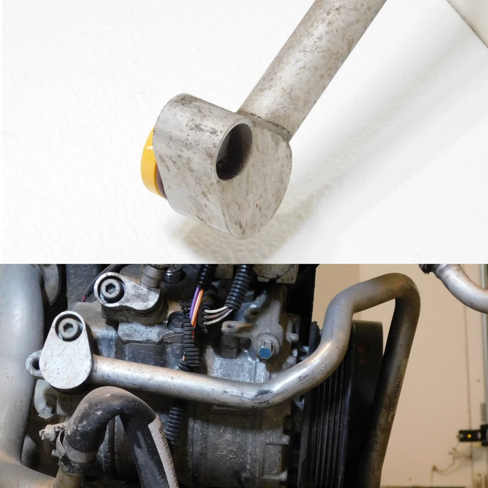 07-13 BMW N51 N52N 3.0 Motor Compresor AC Inferior Condensador Presión Manguera Tubo Foto 2 de 4
