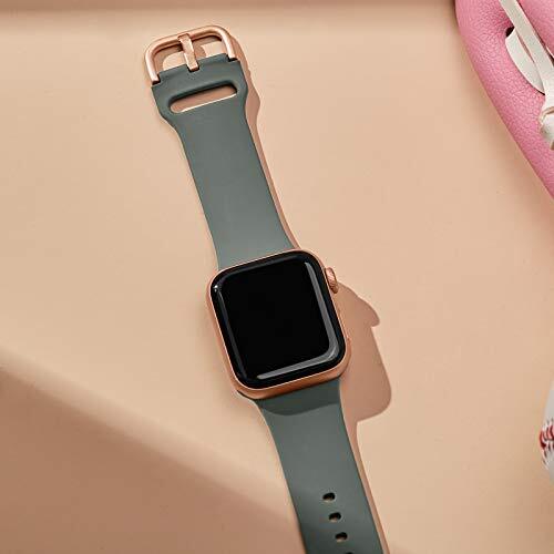 Adepoy kompatibel mit Apple Watch Armbändern 41mm 40mm 38mm/40mm/41mm Olivgrün - Bild 3 von 7